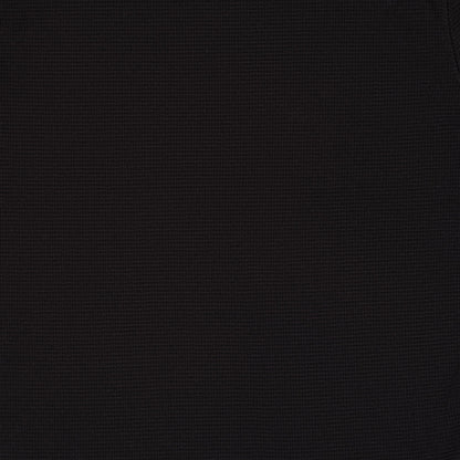 Men's black long sleeve crew neck top with textured finish
