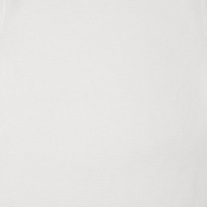 Men's white textured long sleeve crew neck T-shirt