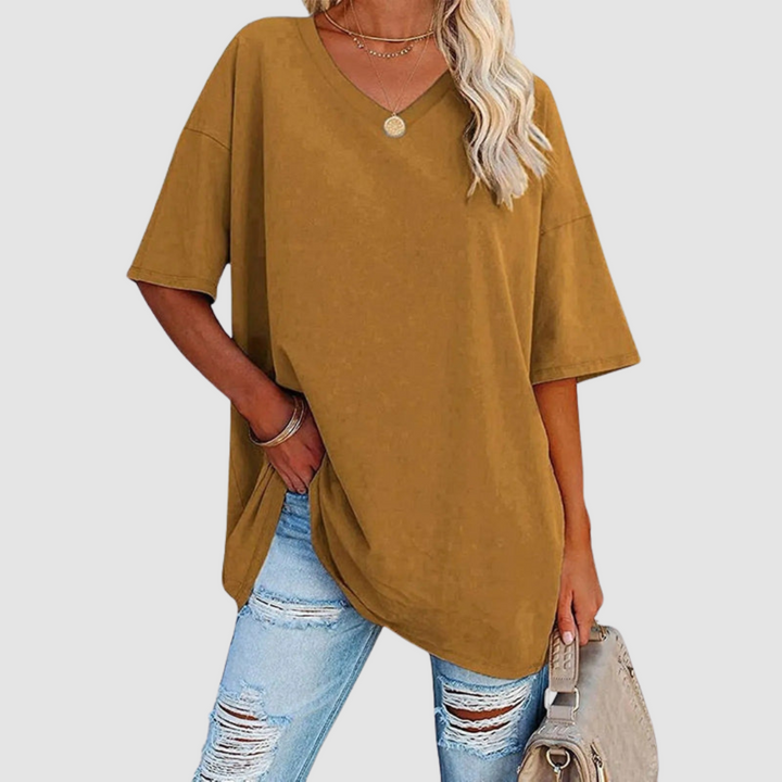 Women's V-Neck T-Shirt — Lightweight Short-Sleeve Summer Tee