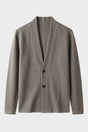 Men's textured cardigan with shawl collar and button front