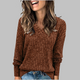 Women's V-Neck Long Sleeve Top — Relaxed Fit Everyday Top