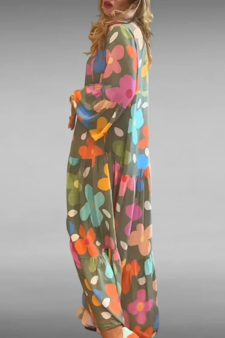 Rosalind - Flowy Floral Maxi Dress