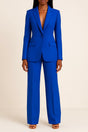 Women's tailored blazer and full-length trouser set