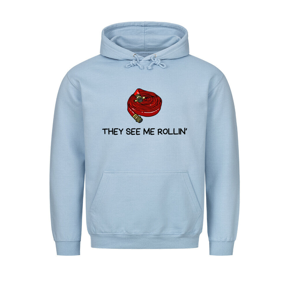 Graphic hoodie with drawstring hood, long sleeves and rolling pin chest print