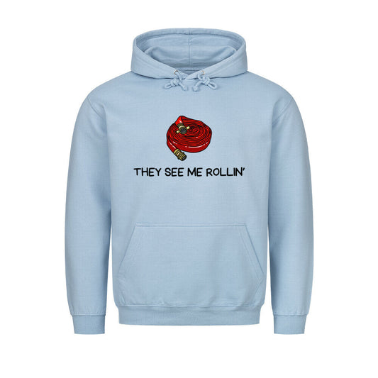 Graphic hoodie with drawstring hood, long sleeves and rolling pin chest print