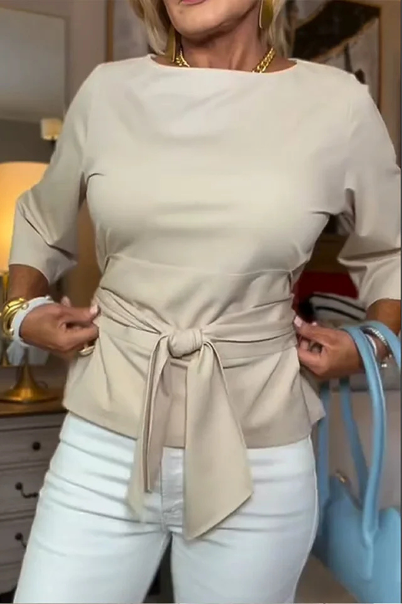 Nadia - Tie-waist flattering top
