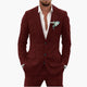 Men's Linen Suit Set – Two-Piece Button Blazer & Trousers Summer Holiday Suit 12