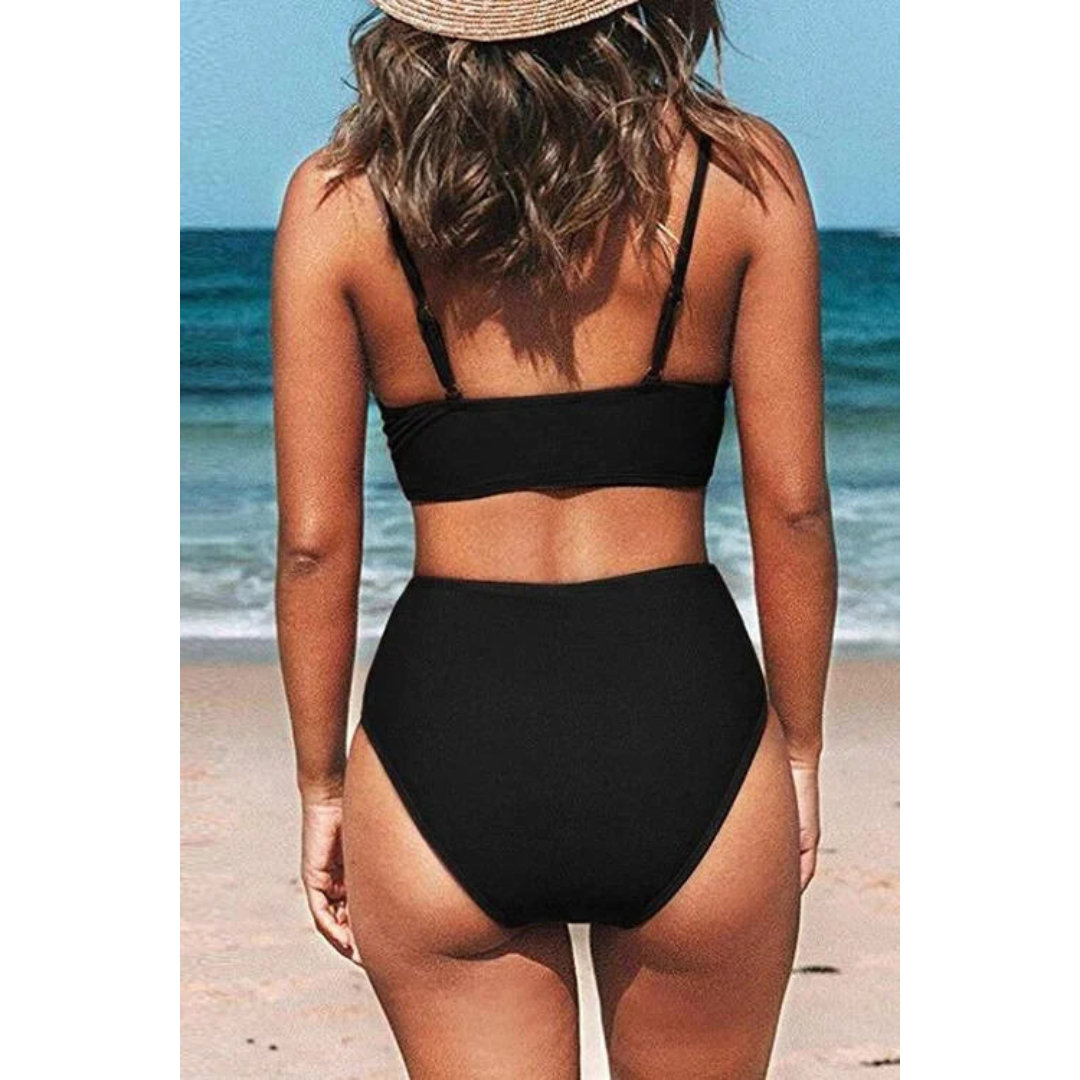 Zephyrine - High-Waisted V-Neck Bikini
