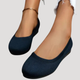 Women's knit flat shoes with rounded toes and flat soles