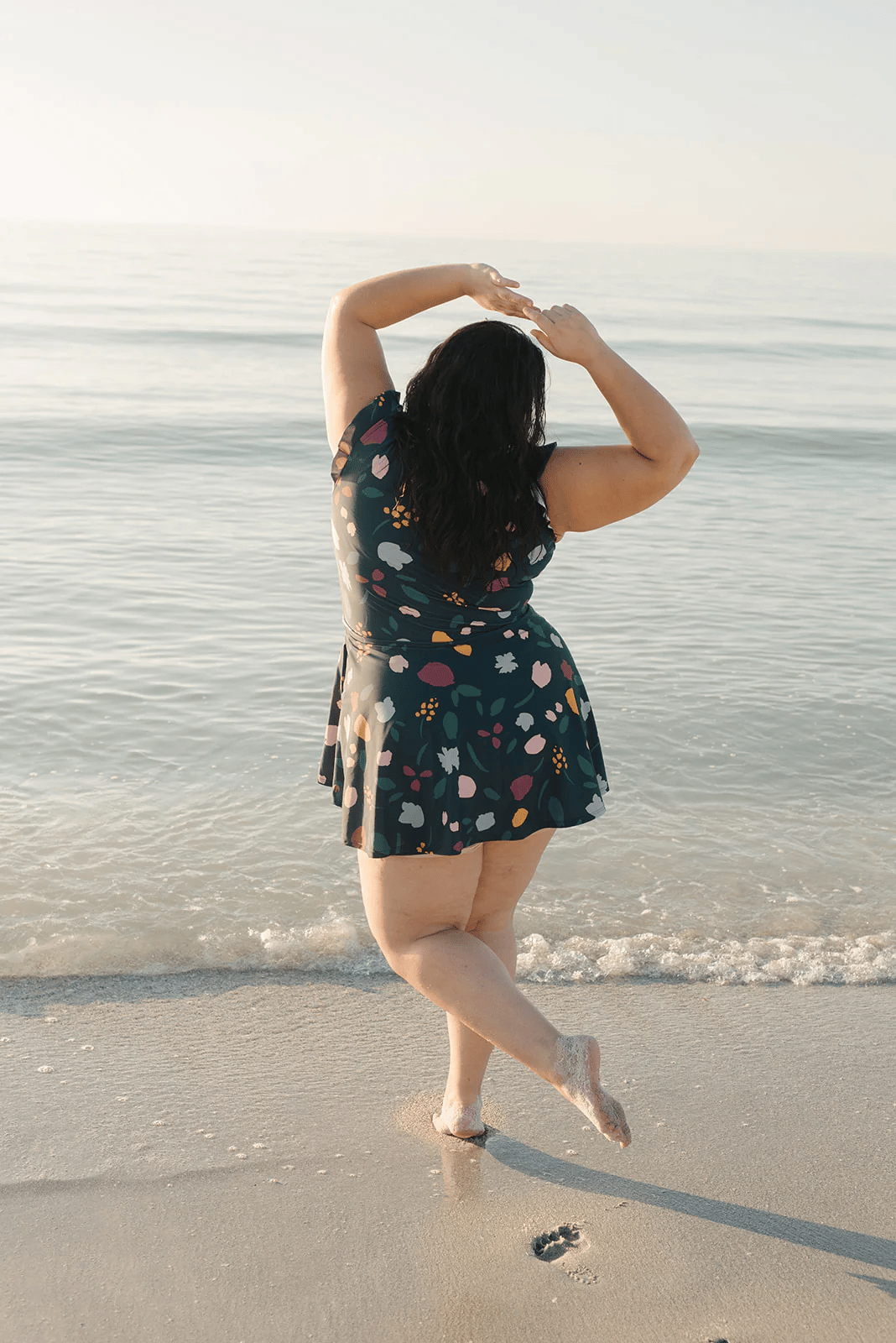Celeste V Neck Swim Romper