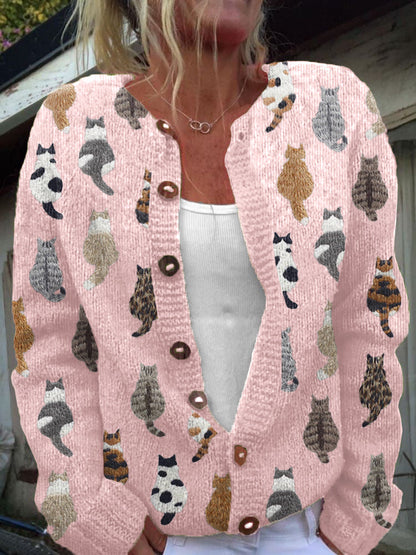 Odette - Artistic Cat Cardigan