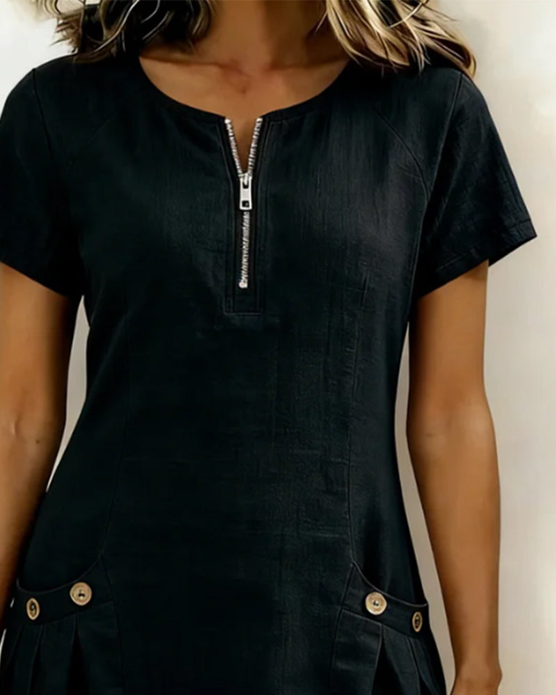 Estella - Comfortable A-Line Dress