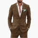 Men's Linen Suit Set – Two-Piece Button Blazer & Trousers Summer Holiday Suit 10