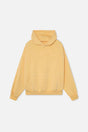 Women's hooded pullover hoodie with tonal chest lettering and kangaroo pocket