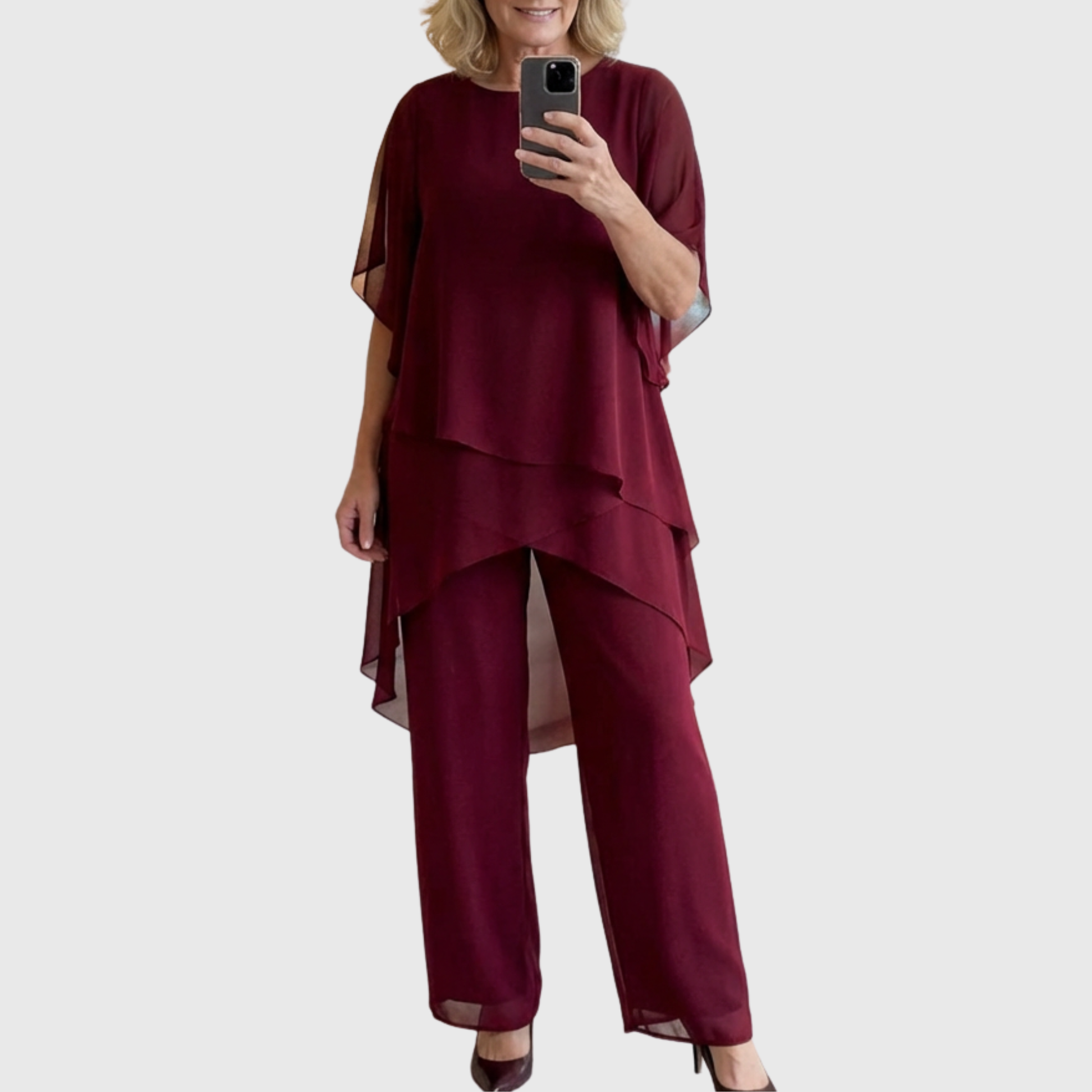 Zephyra - Draped Palazzo Suit