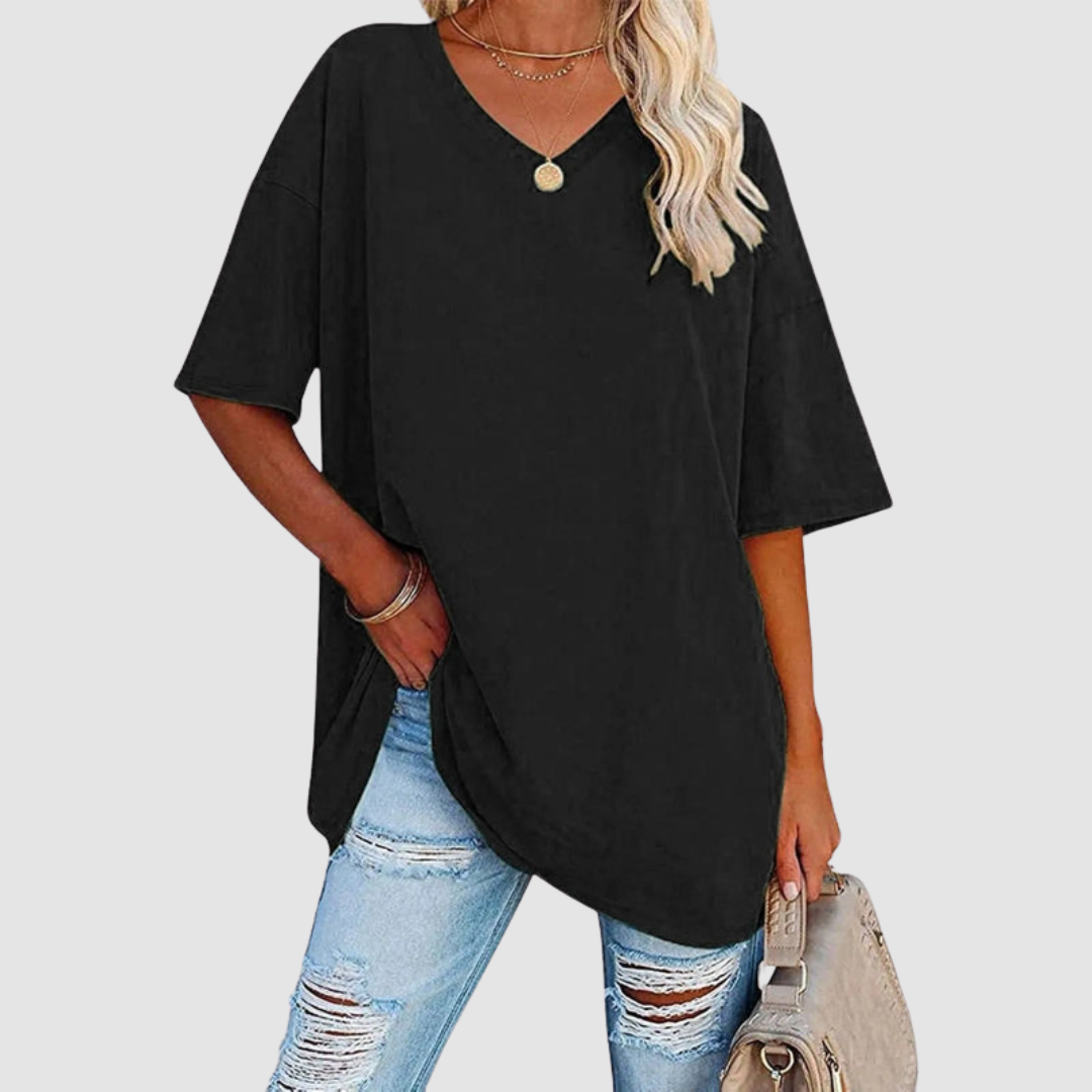 Women's V-Neck T-Shirt — Lightweight Short-Sleeve Summer Tee