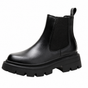 Chelsea boots with elastic side panels and chunky lug soles
