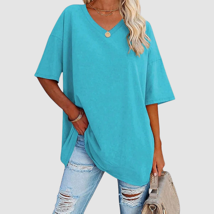 Women's V-Neck T-Shirt — Lightweight Short-Sleeve Summer Tee