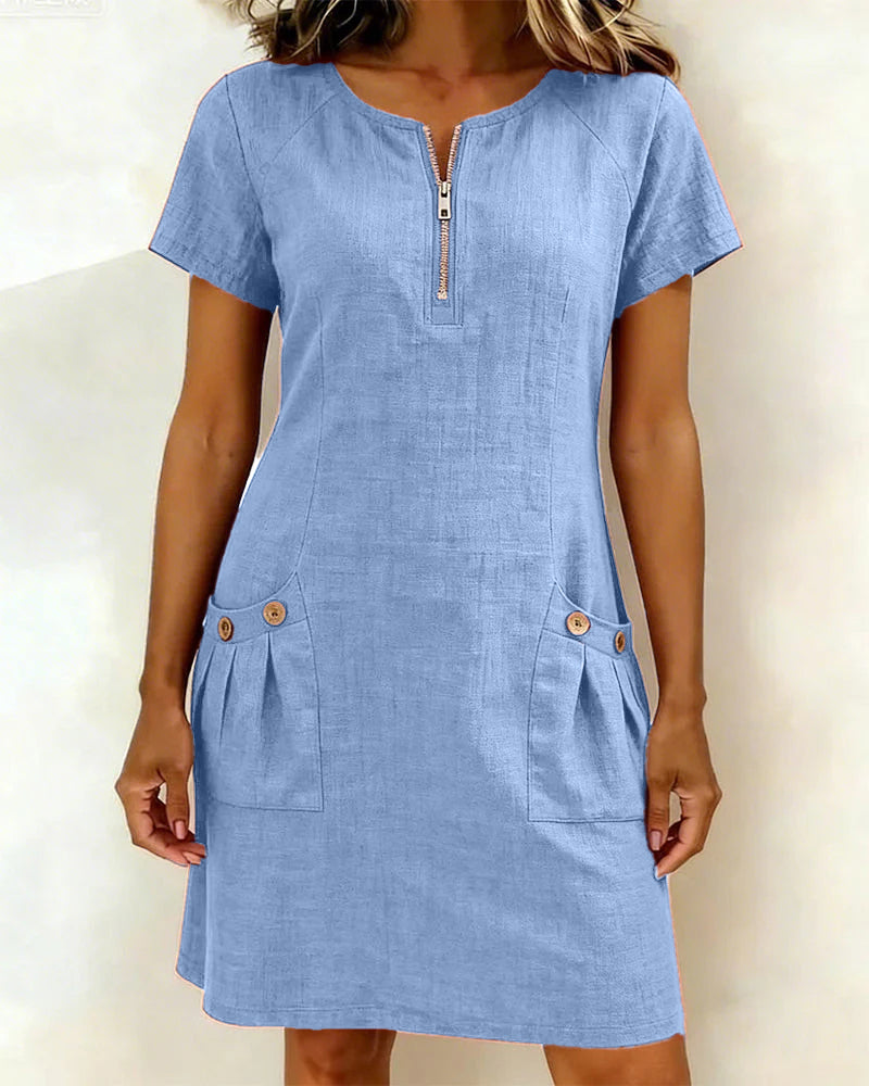 Estella - Comfortable A-Line Dress