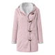 Women's hooded duffle coat with toggle fastenings and front pockets