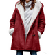 Women's hooded duffle coat with toggle fastenings and front pockets