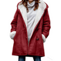 Women's hooded duffle coat with toggle fastenings and front pockets