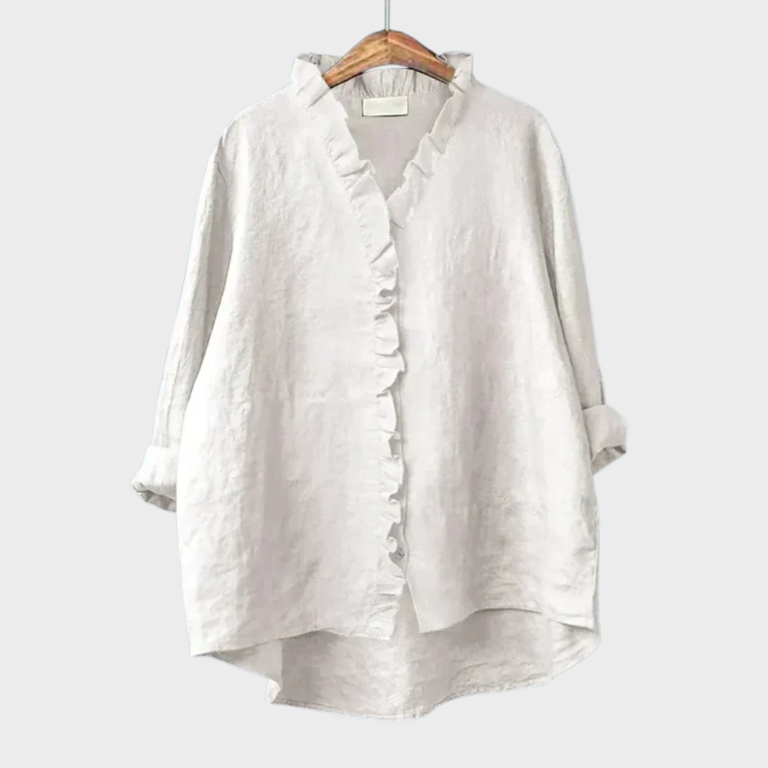 Women's Summer Blouse — Lightweight Breathable Patterned Blouse