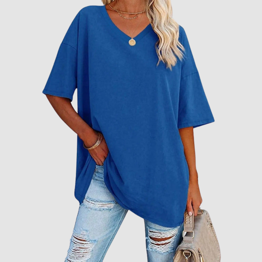 Women's V-Neck T-Shirt — Lightweight Short-Sleeve Summer Tee