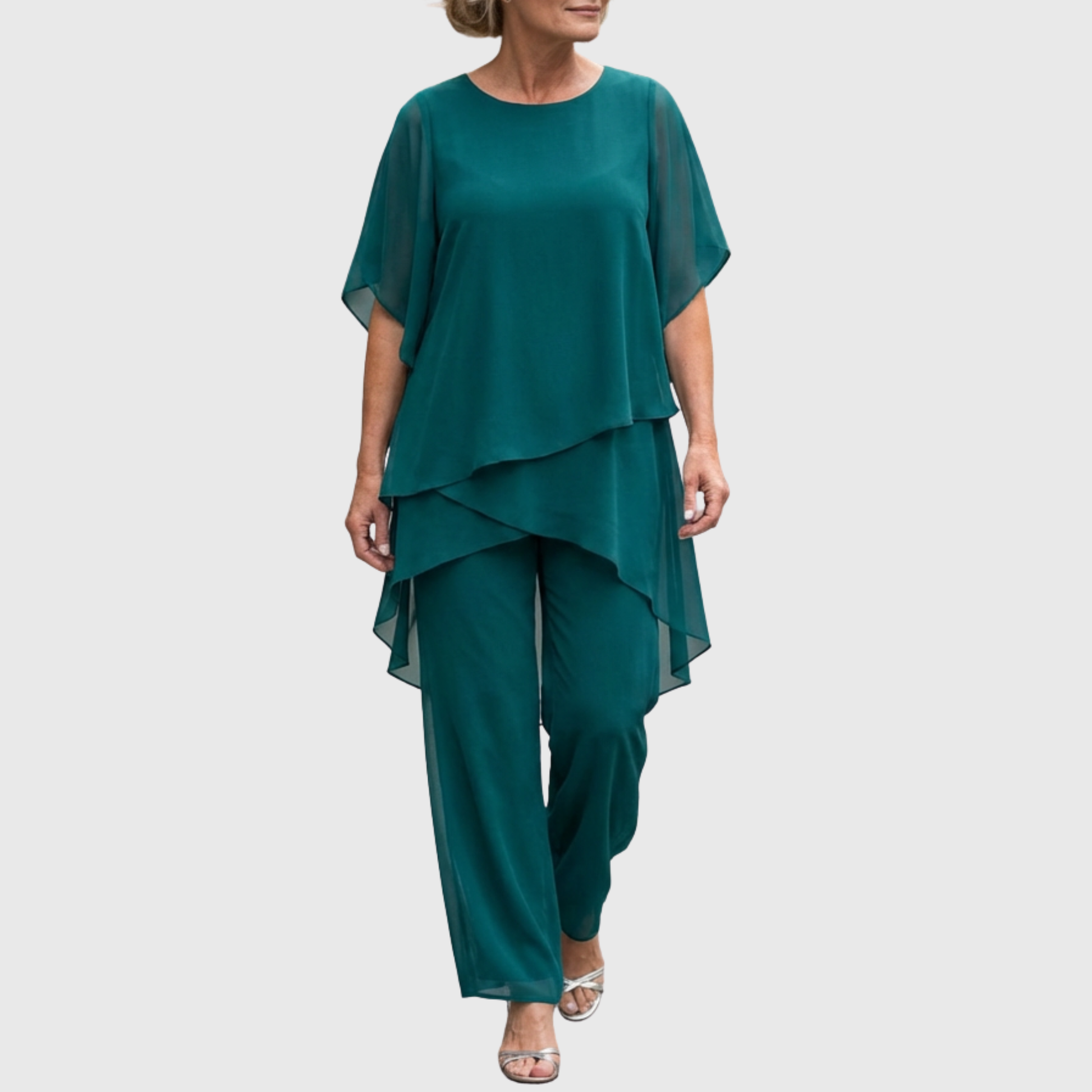 Zephyra - Draped Palazzo Suit