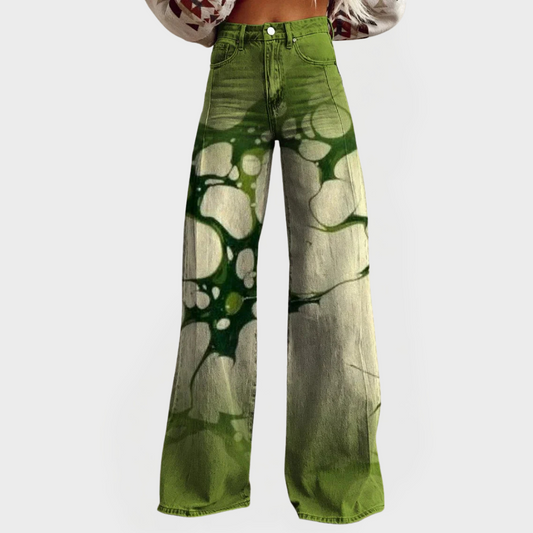 Alessia High Waisted Wide Leg Jeans 0