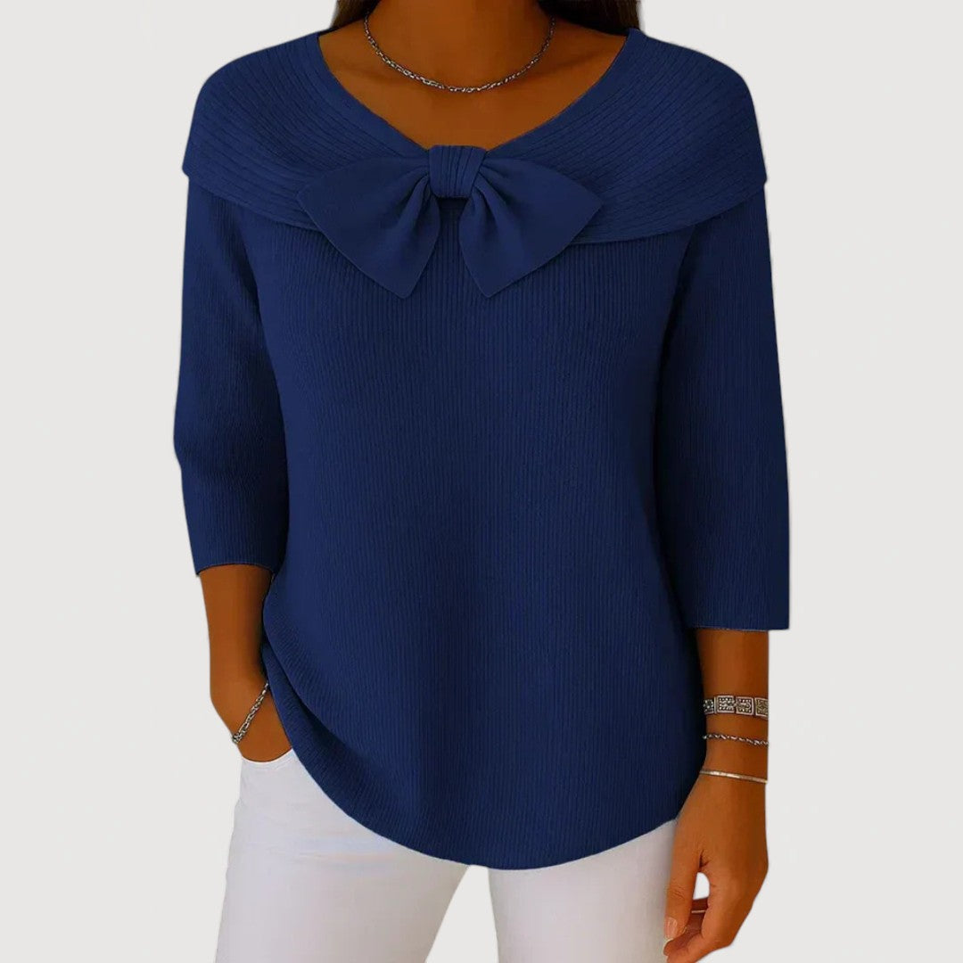 Alyssa Bow Knit Top 2