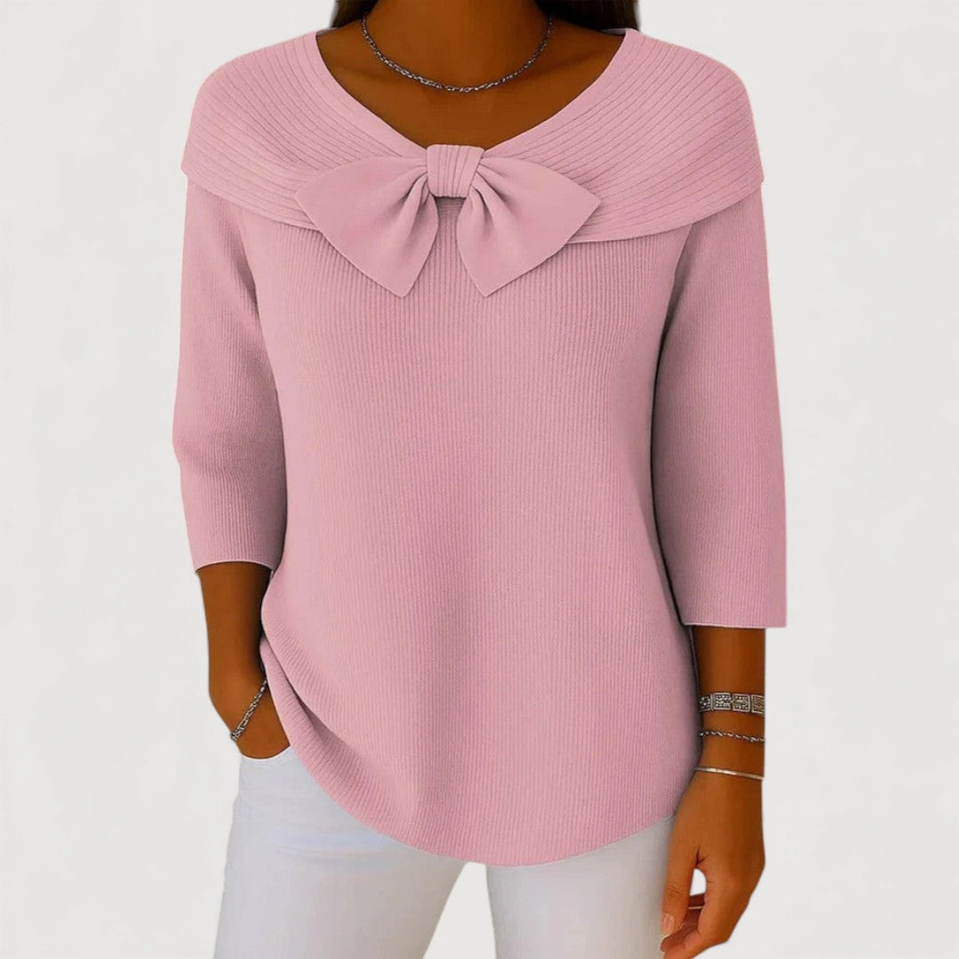 Alyssa Bow Knit Top 3