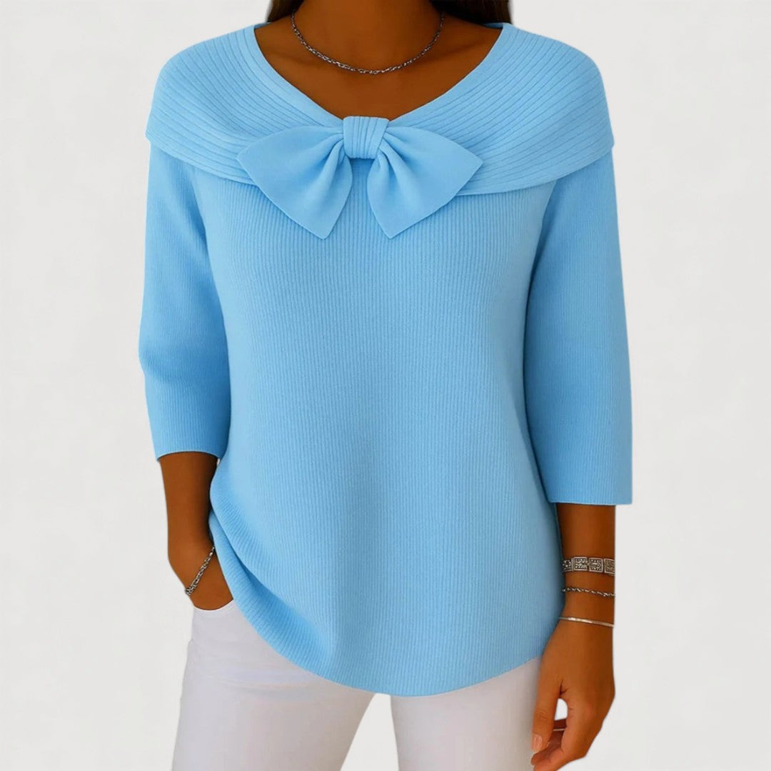 Alyssa Bow Knit Top 4