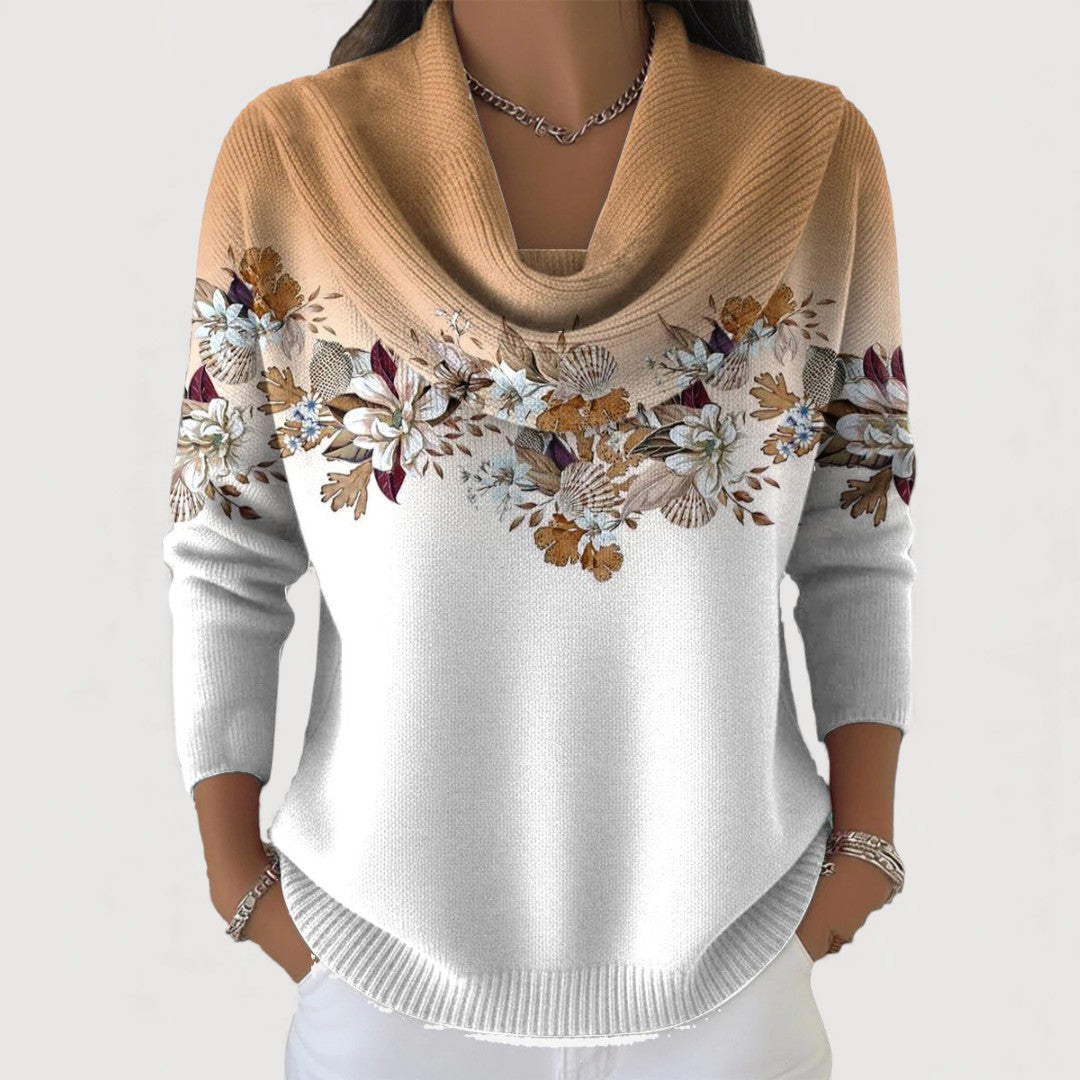 Alyssa Floral Cowl Jumper 0