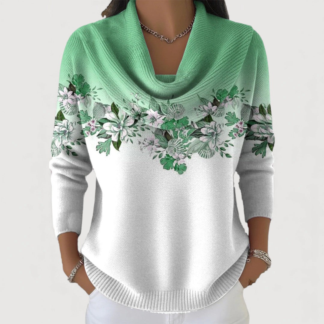Alyssa Floral Cowl Jumper 3