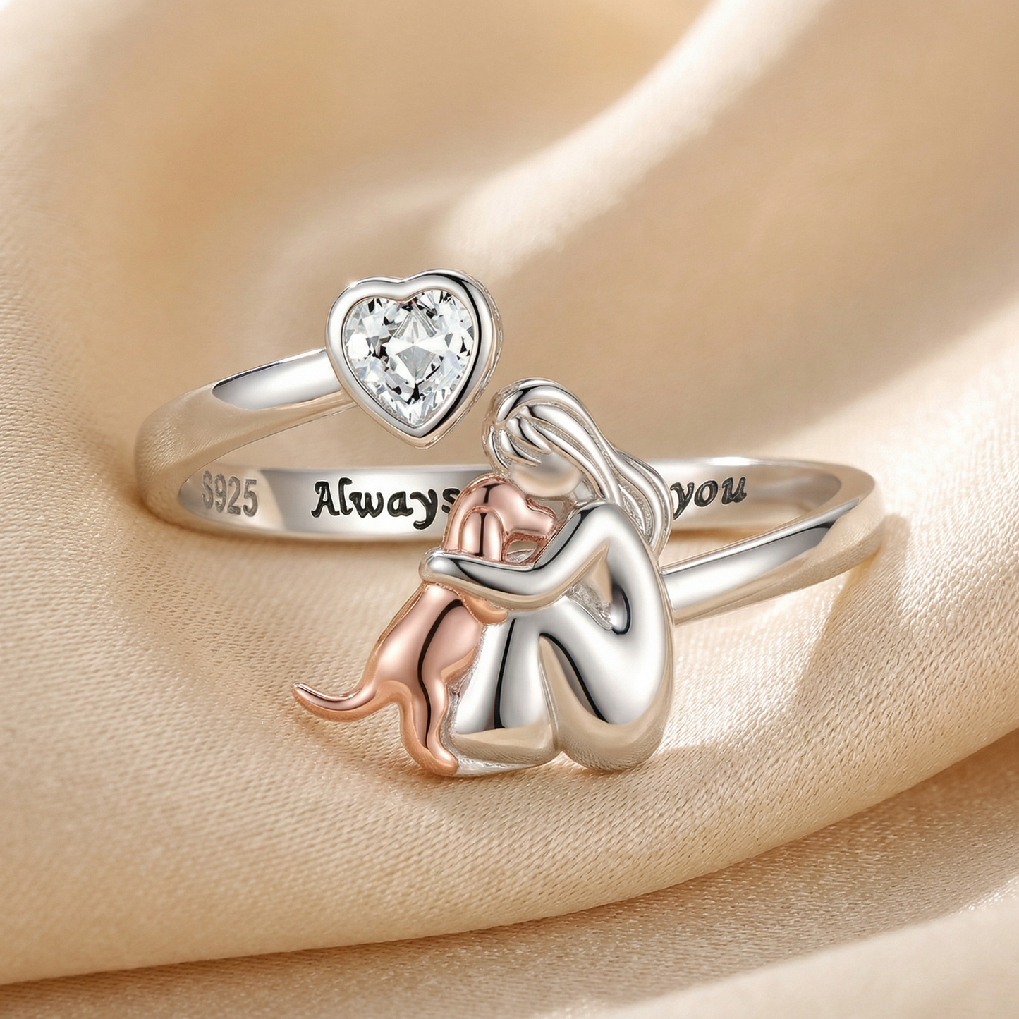 Amara Adjustable Dog Ring 1