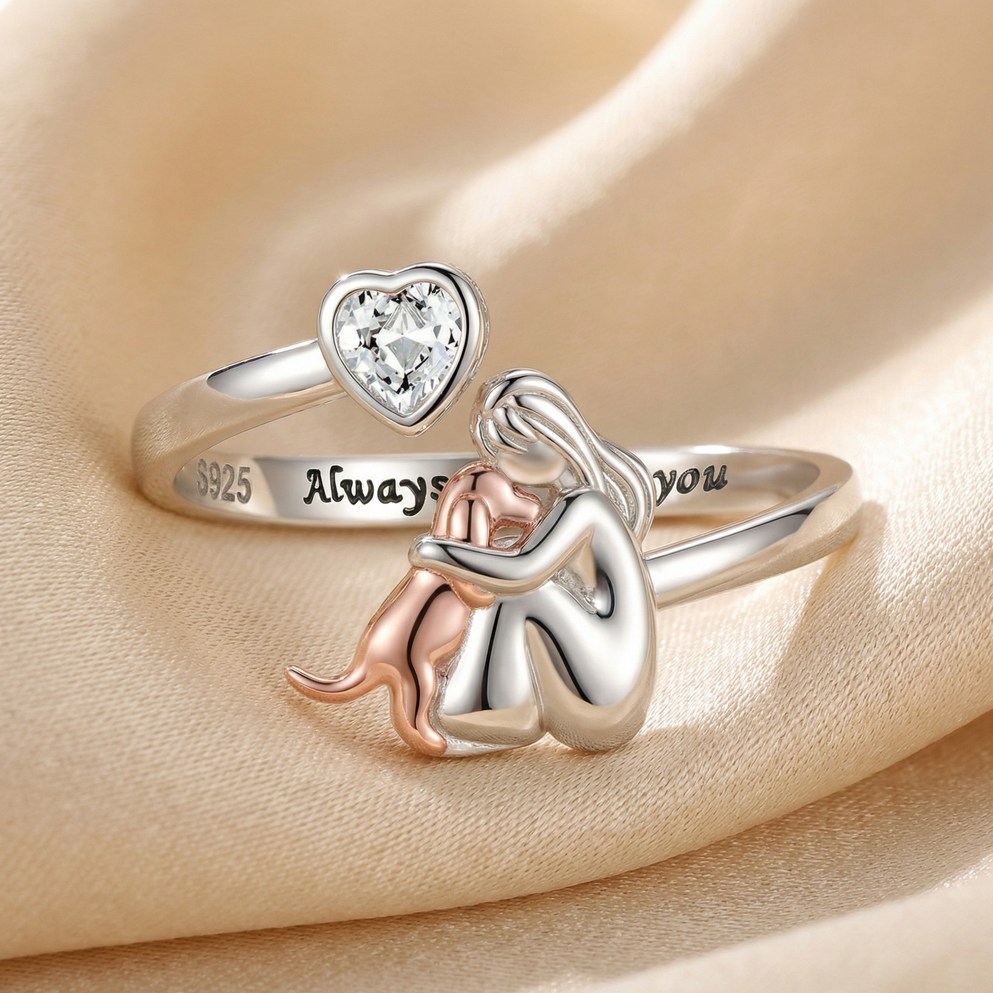 Amara Adjustable Dog Ring 1