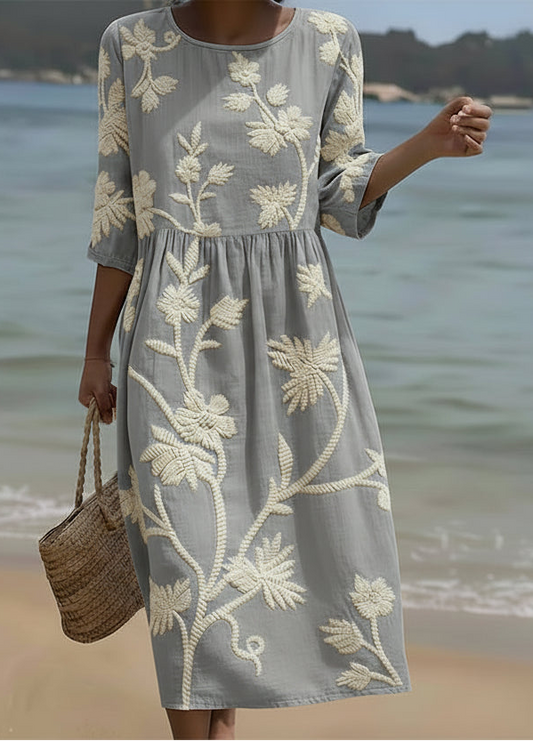 Aria Floral Midi Dress 0