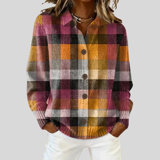 Aubree Heritage Check Cardigan 0