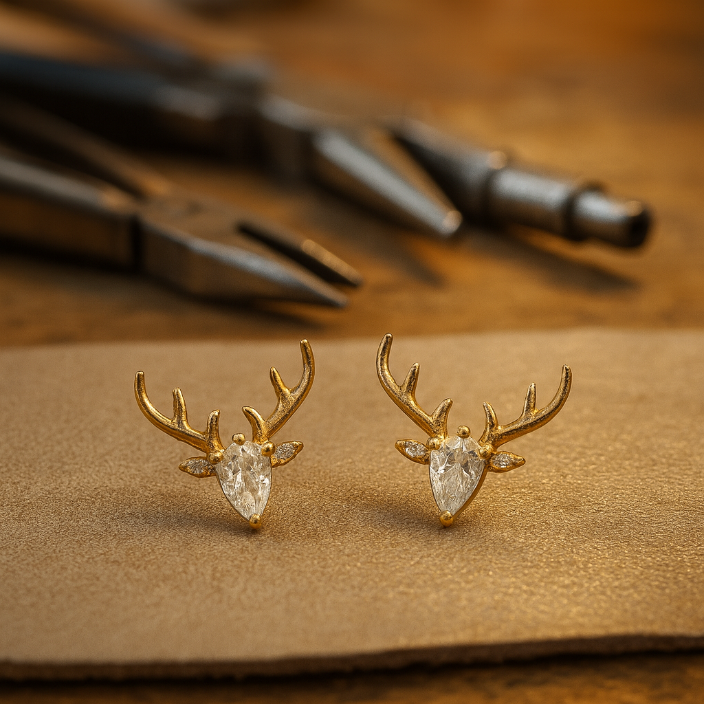 Aurelia Antler Earrings 0
