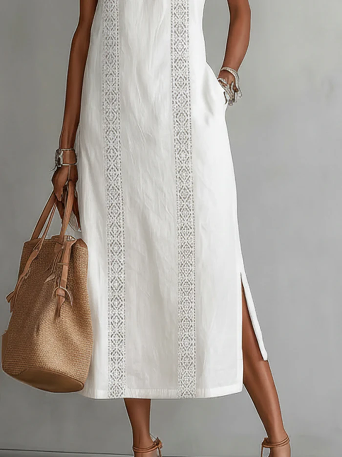 Aurelia Lace Detail Midi Dress 3