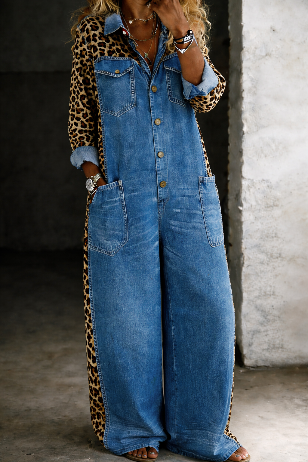 Aurelia Relaxed Denim Jumpsuit 3