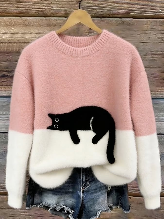 Ayla Cat Graphic Sweater 1