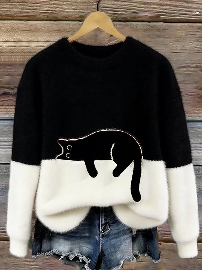 Ayla Cat Graphic Sweater 2