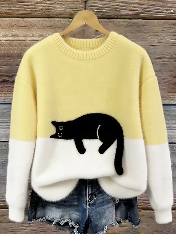 Ayla Cat Graphic Sweater 4