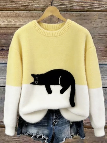Ayla Cat Graphic Sweater 4