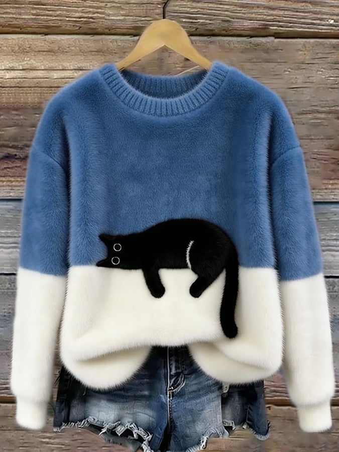 Ayla Cat Graphic Sweater 6