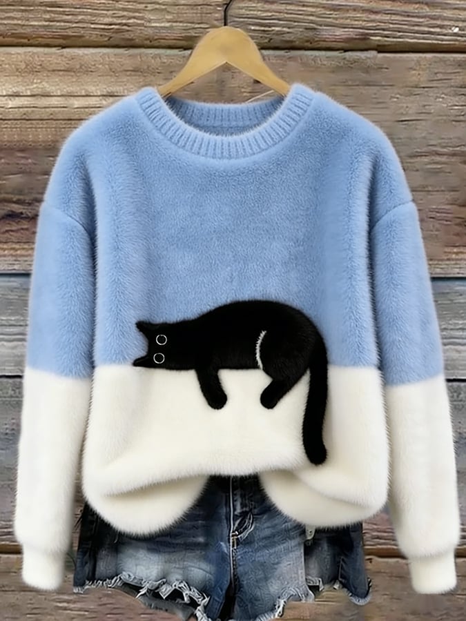Ayla Cat Graphic Sweater 7