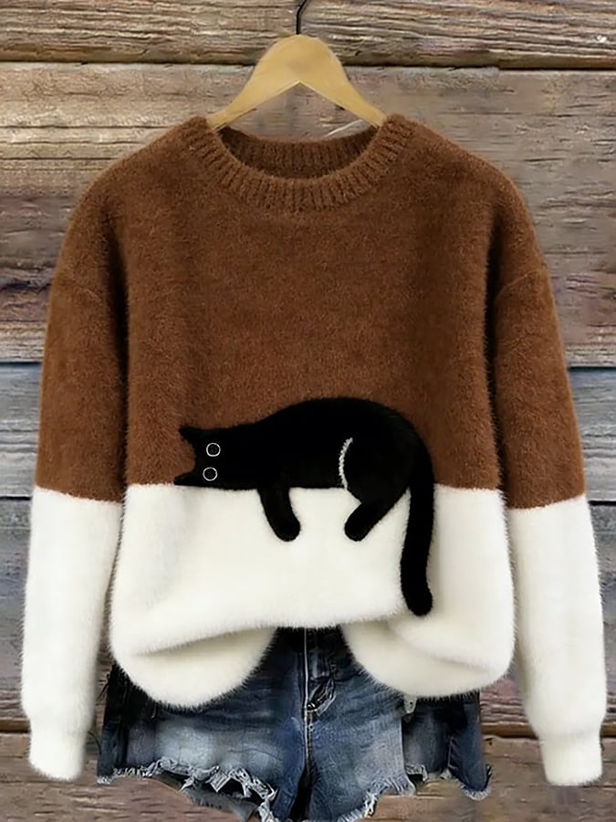 Ayla Cat Graphic Sweater 8