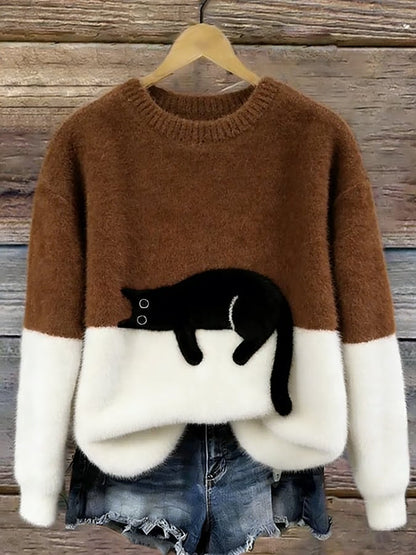 Ayla Cat Graphic Sweater 8